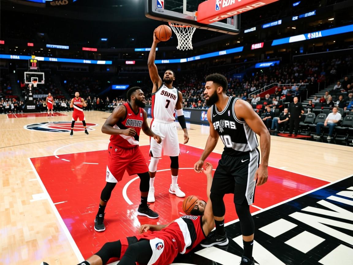 开拓者队惨败马刺队，输掉三连胜  第3张