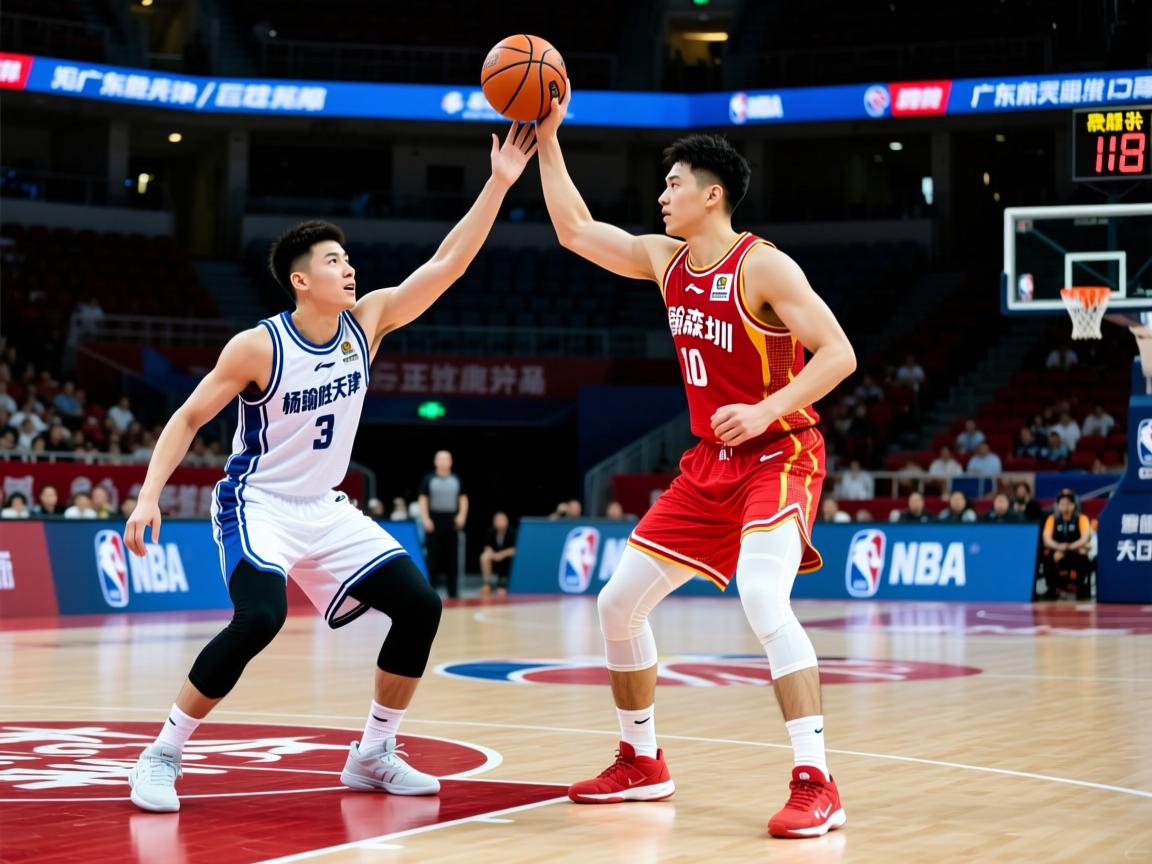 徐杰16+12广东胜天津 杨瀚森18+10青岛胜深圳  第3张