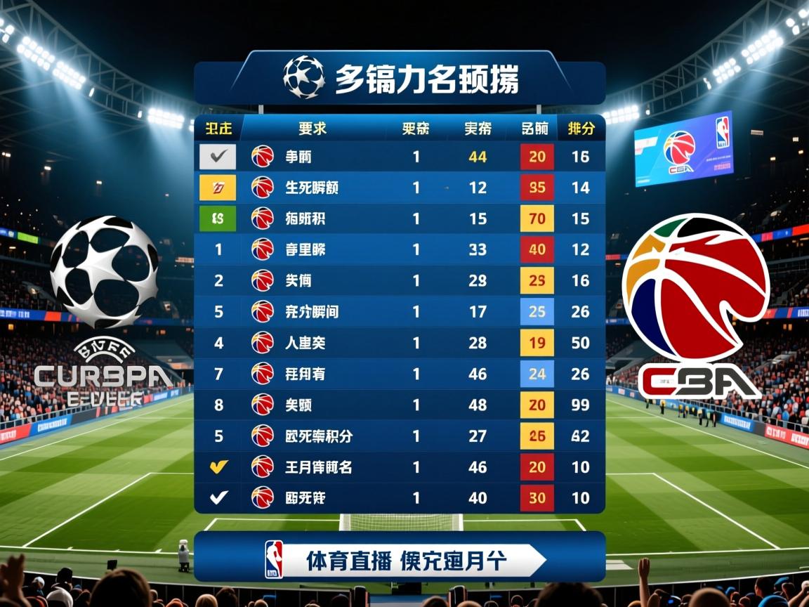 欧冠名额激烈争夺，积分榜上的生死瞬间，欧冠目前积分排名  第4张